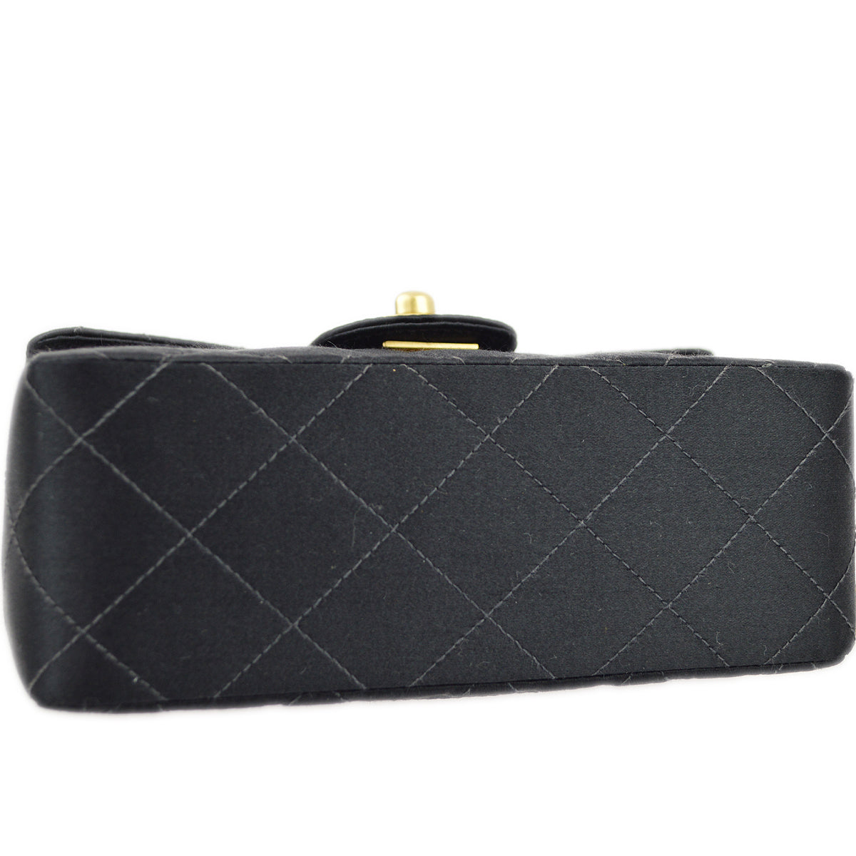 Chanel 2000-2001 Satin Mini Classic Square Flap Shoulder Bag 17