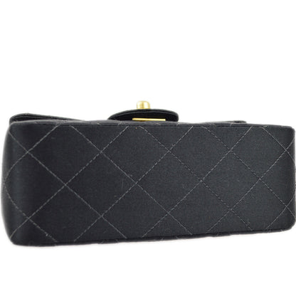Chanel 2000-2001 Satin Mini Classic Square Flap Shoulder Bag 17