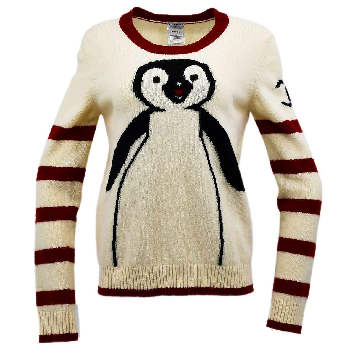 Chanel Penguin Sweater Ivory 07A #42