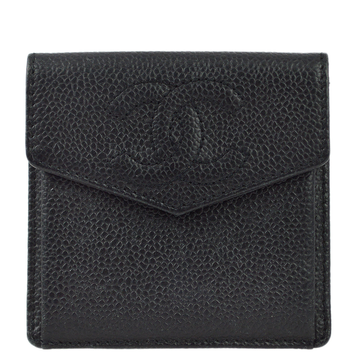 Chanel Black Caviar Coin Purse Wallet