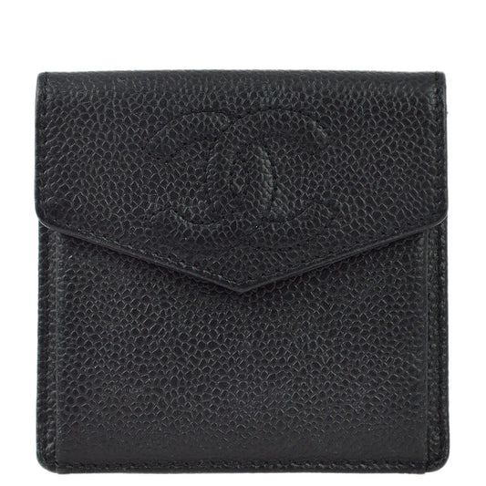 Chanel Black Caviar Coin Purse Wallet