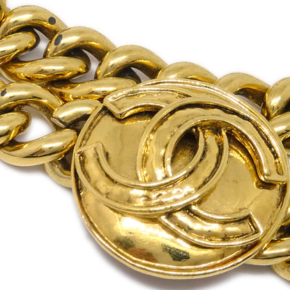 Chanel Medallion Chain Belt Gold 94P Small Good
