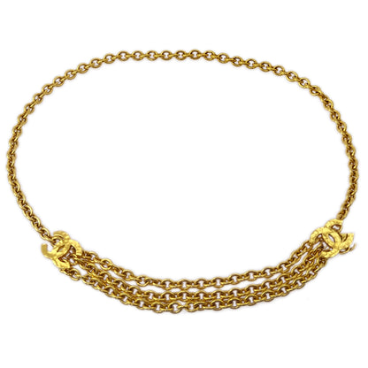 Chanel CC Gold Chain Belt 684 Small Good