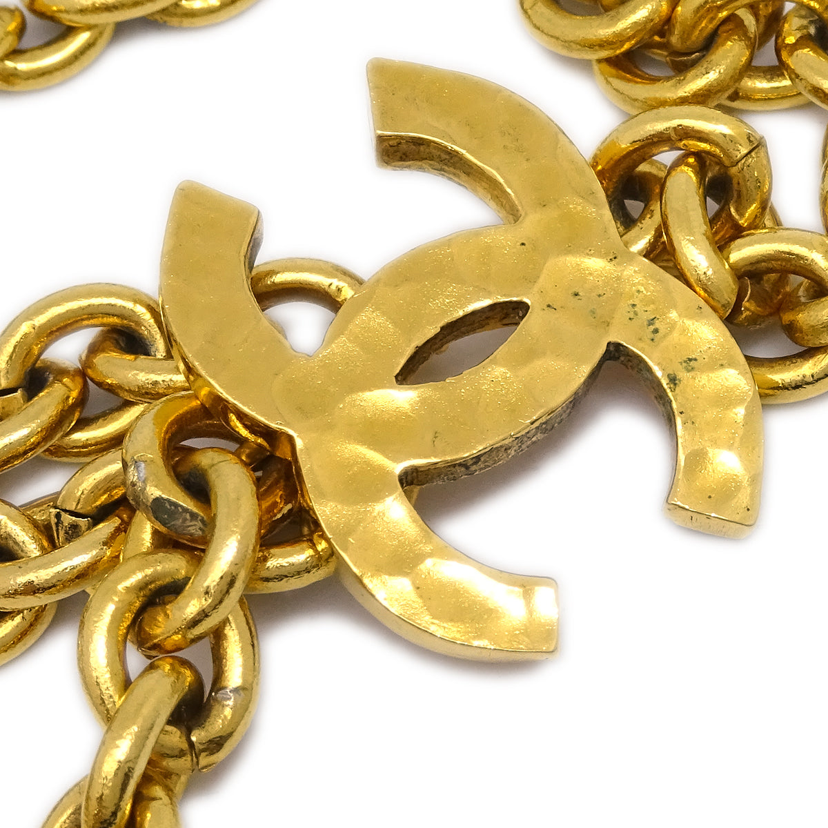 Chanel CC Gold Chain Belt 684 Small Good