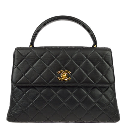 Chanel 1996-1997 Black Lambskin Kelly 25