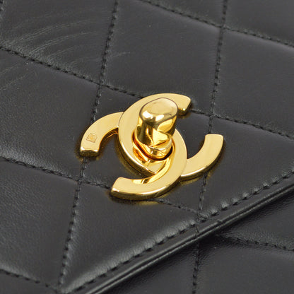 Chanel 1996-1997 Black Lambskin Kelly 25