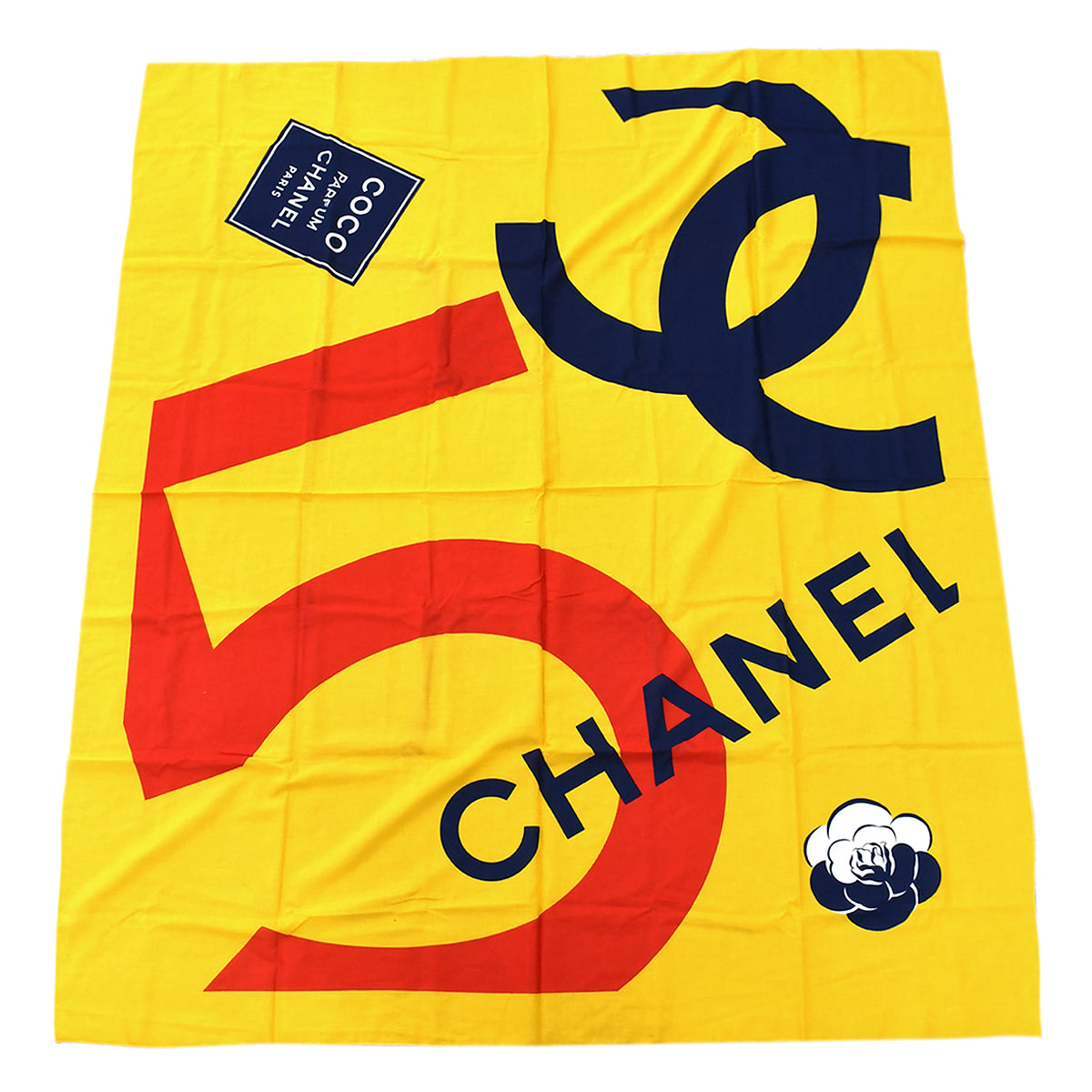 Chanel Scarf Yellow Small Good