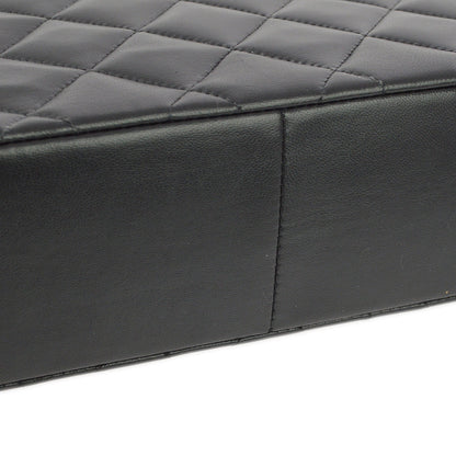 Chanel 1994-1996 Black Lambskin Medium Diana Shoulder Bag