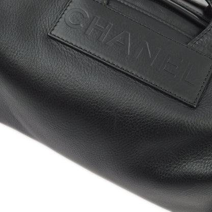 Chanel 2003-2004 Black Calfskin 2way Shoulder Handbag