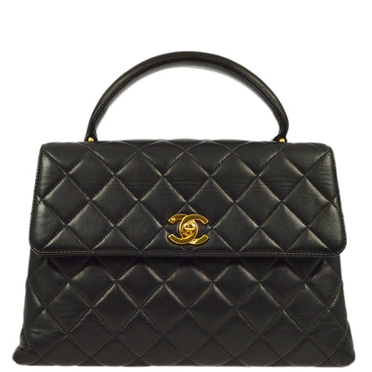 Chanel 1996-1997 Black Lambskin Kelly 25