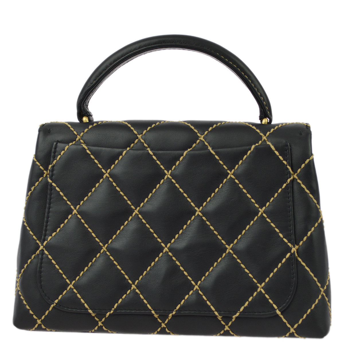 Chanel * 2004-2005 Black Calfskin Wild Stitch Kelly 25