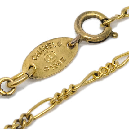 Chanel CC Chain Pendant Necklace Gold 1982
