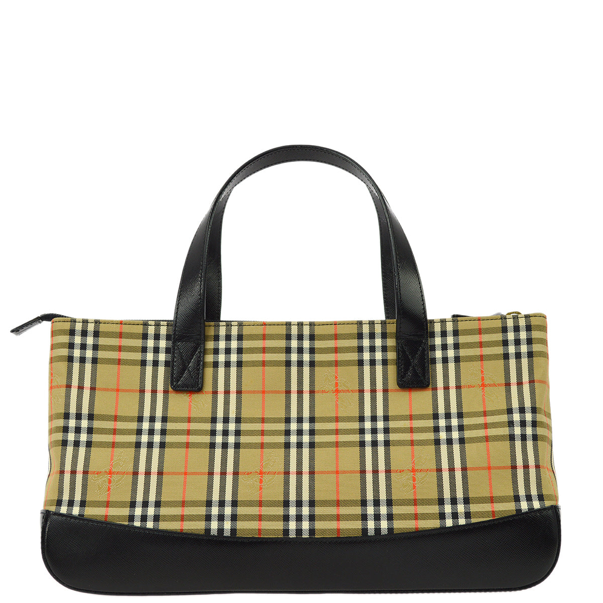 BURBERRY Beige House Check Tote Handbag KK30585