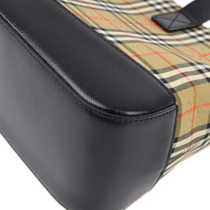 BURBERRY Beige House Check Tote Handbag KK30585