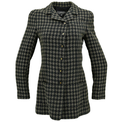 Chanel Single Breasted Jacket Black