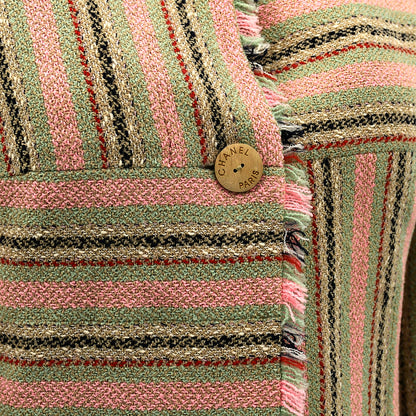Chanel Collarless Jacket Beige 00C #34