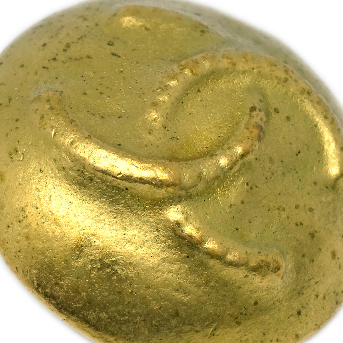 Chanel Button Earrings Clip-On Gold 95C