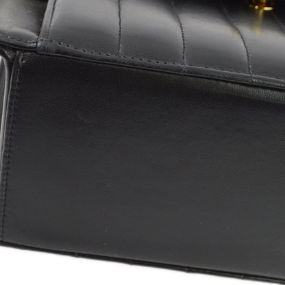 Chanel 1991-1994 Lambskin Vertical Stitch Flap Bag