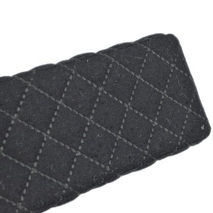 Chanel 2001-2003 Black Cotton Wild Stitch Vanity Handbag