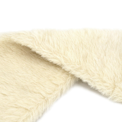 Chanel Fur Shawl White Small Good