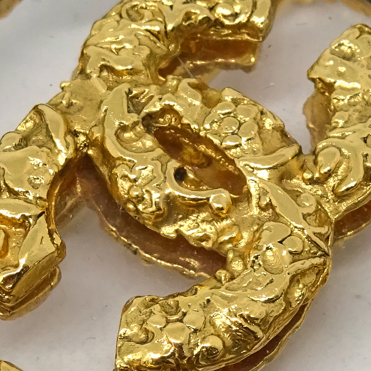 Chanel Brooch Pin Gold 93A