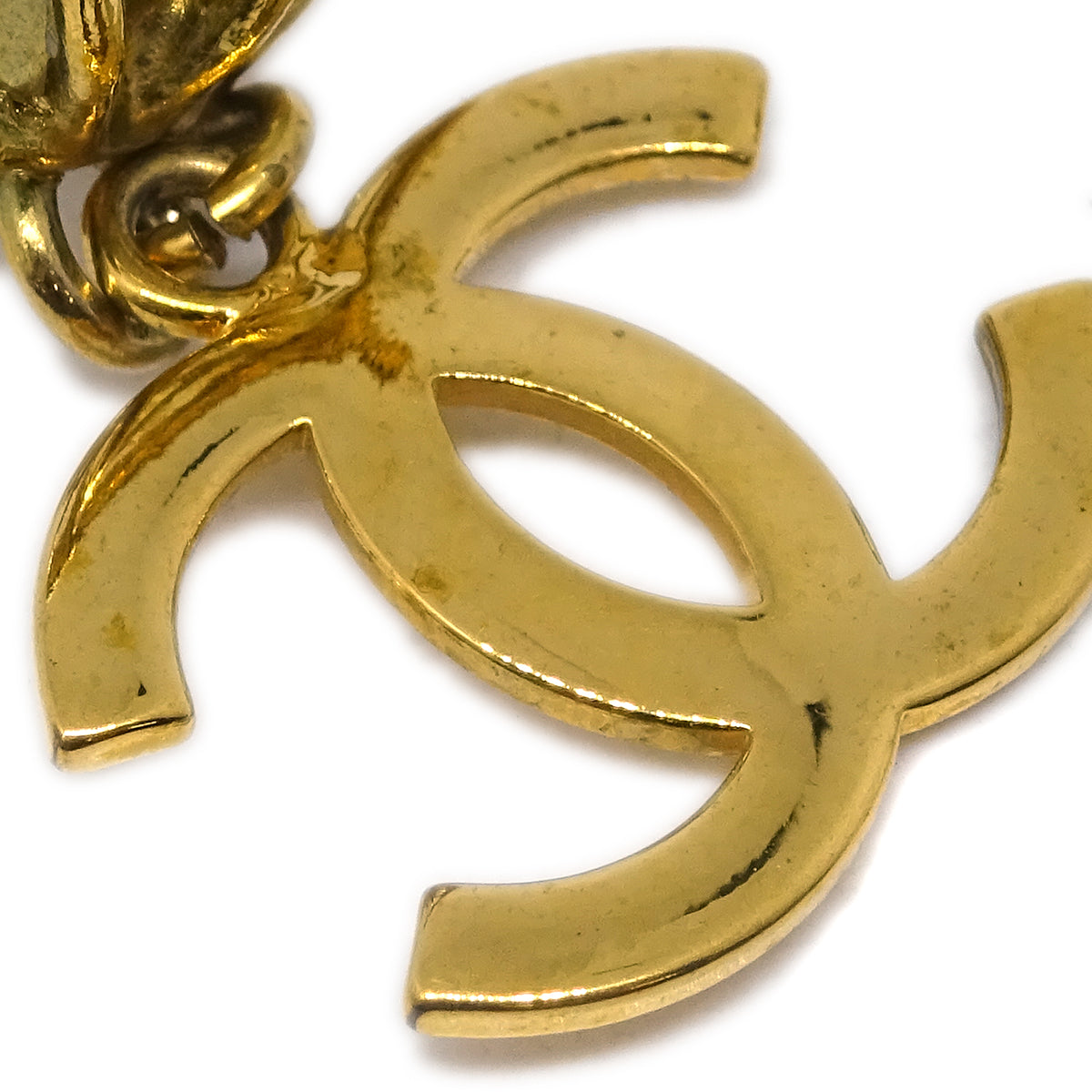 Chanel Gold Dangle Earrings Clip-On 29