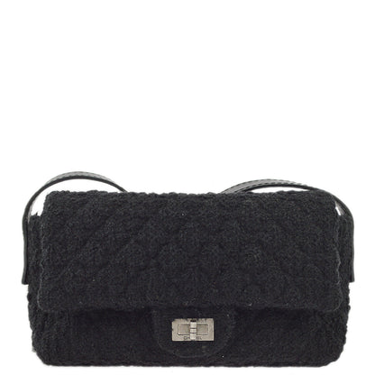 Chanel 2009-2010 Tweed Mademoiselle Lock Shoulder Bag