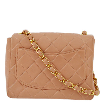 Chanel 1997-1999 Lambskin Mini Classic Square Flap Shoulder Bag 17
