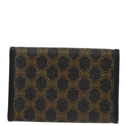 Celine Black Macadam Key Case Small Good