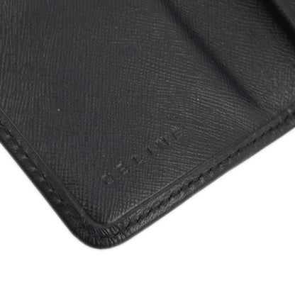 Celine Black Macadam Key Case Small Good