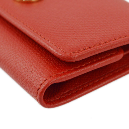 Chanel Red Caviar Six Hook Key Case Small Good