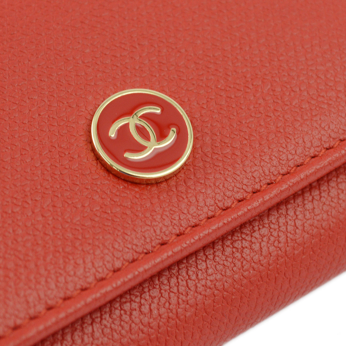 Chanel Red Caviar Six Hook Key Case Small Good