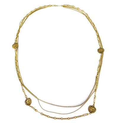 Chanel Lion Gold Chain Necklace 1983