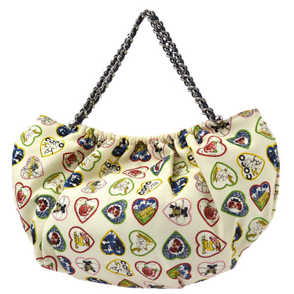 Chanel 2006 Canvas Valentine Chain Handbag