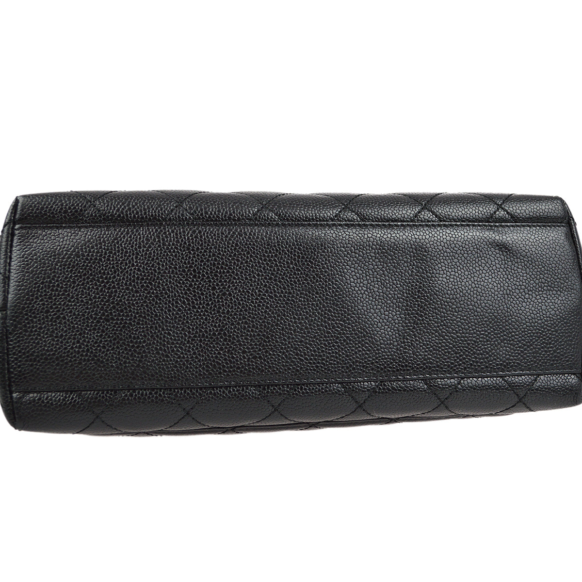Chanel 2001-2003 Black Caviar Kelly Handbag