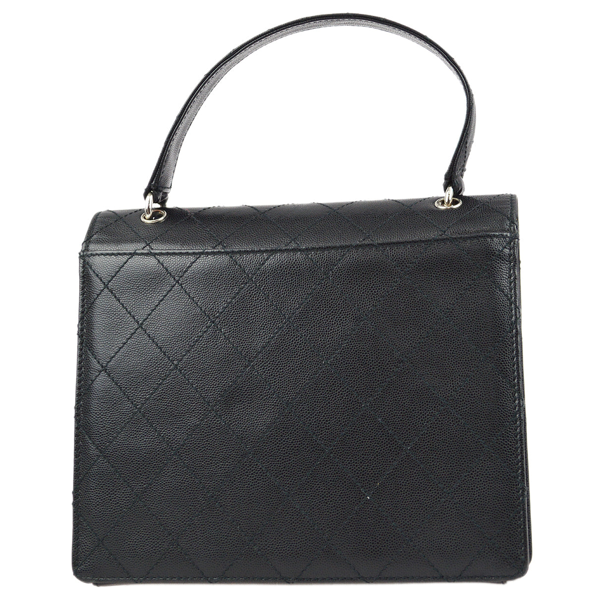 Chanel 1997-1999 Black Caviar Handbag
