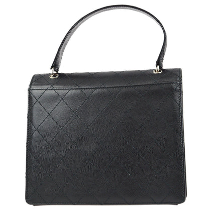 Chanel 1997-1999 Black Caviar Handbag