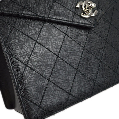 Chanel 1997-1999 Black Caviar Handbag