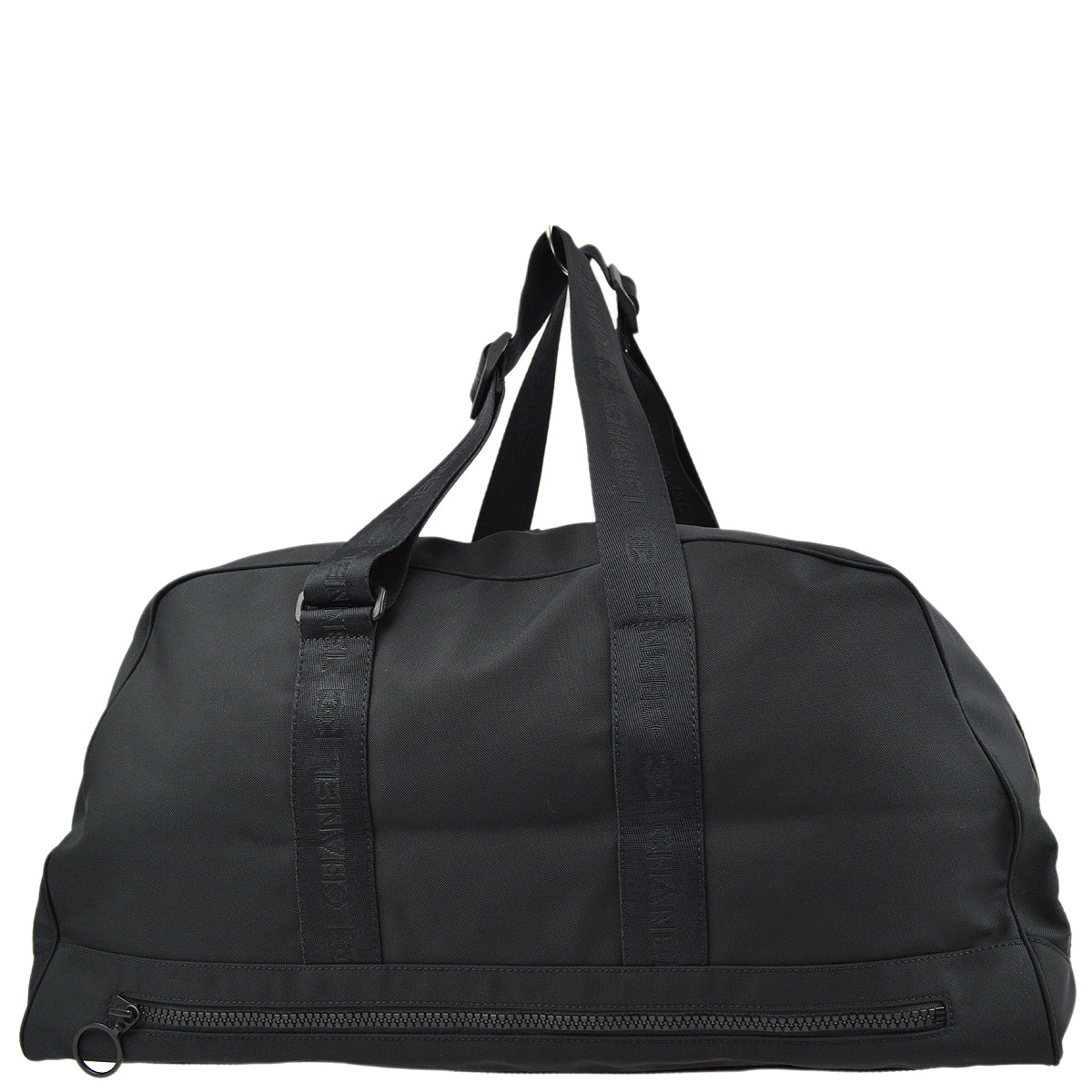 Chanel Black Nylon Sport Line Duffle Gym Bag