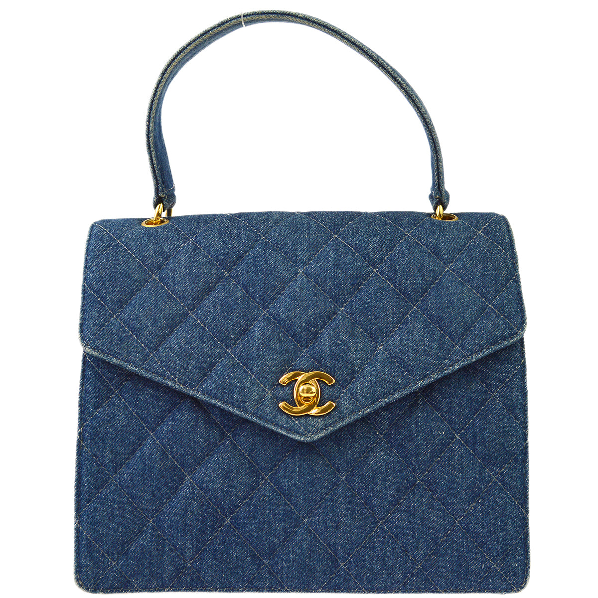 Chanel 1997-1999 Indigo Denim Handbag