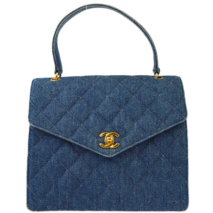 Chanel 1997-1999 Indigo Denim Handbag