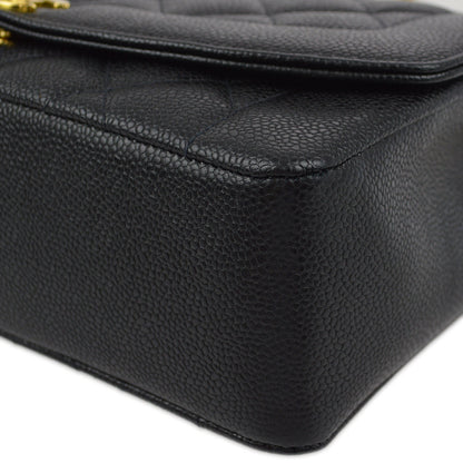 Chanel Black Caviar Medium Diana Shoulder Bag