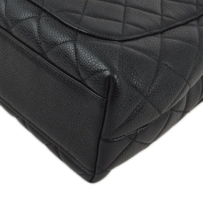 Chanel 1996-1997 Black Caviar Kelly Handbag