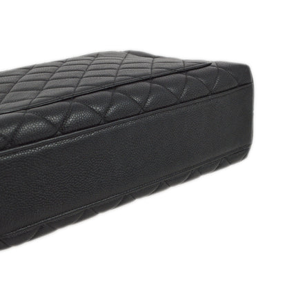 Chanel 1996-1997 Black Caviar Kelly Handbag