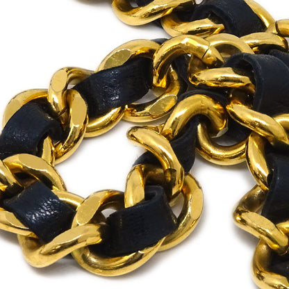 Chanel Medallion Chain Belt Black Small Good