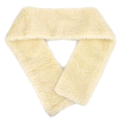 Chanel Fur Scarf White Small Good