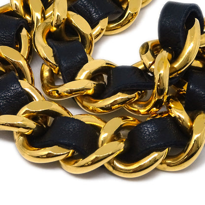 Chanel Medallion Chain Belt Black Small Good