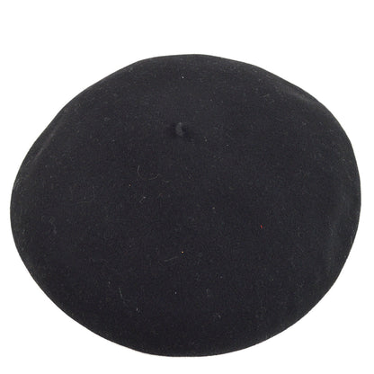 Chanel Oversize Black Hat Beret Small Good