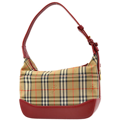 Burberry Red Beige House Check HandBag 172316