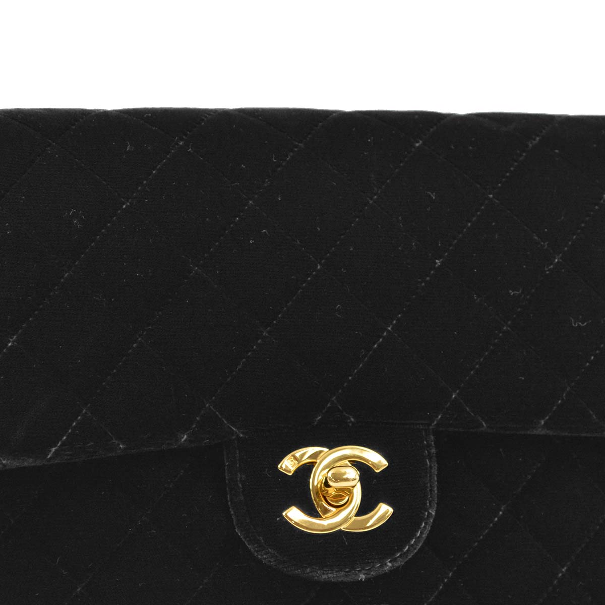 Chanel * 1994-1996 Black Velvet Classic Flap Chain Backpack